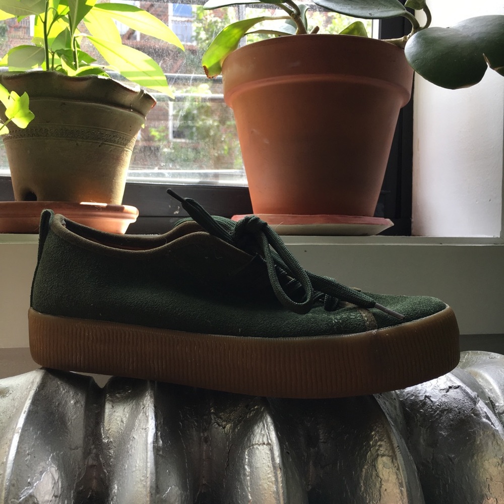 Green Suede DNA Sneakers